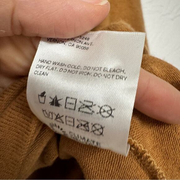 Reformation Brown Organic Cotton Blend V Neck Sweater Women S Bell Sleeve Luxury - Picture 7 of 11